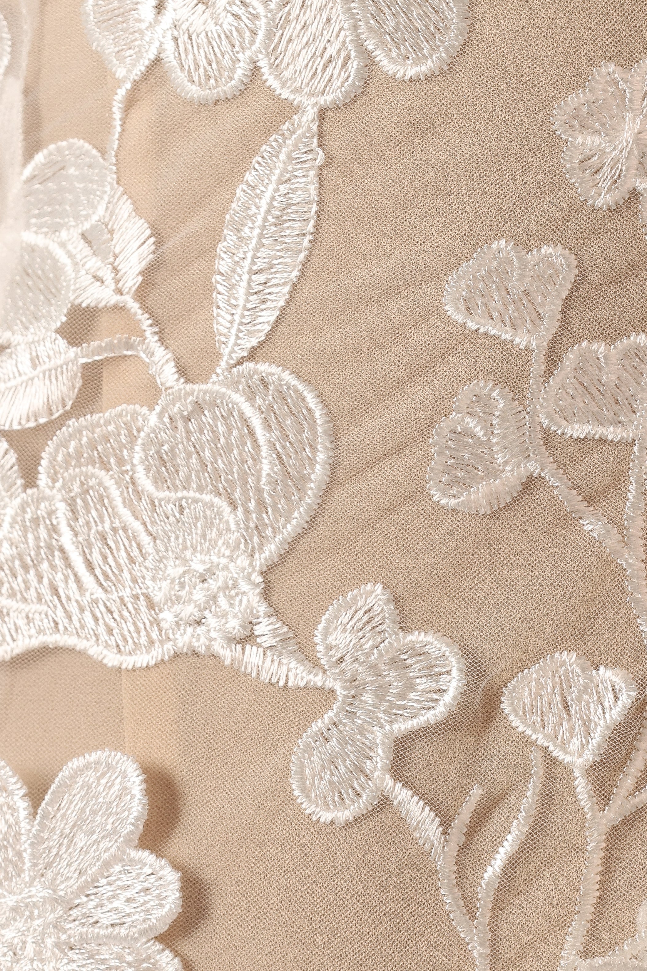 Evelynn Mini Dress White Nude
