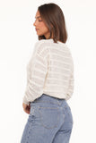 Flavia Open Stitch Sweater Cream
