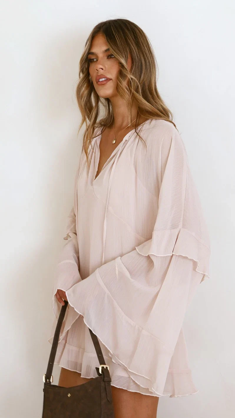 Leera Mini Dress Nude