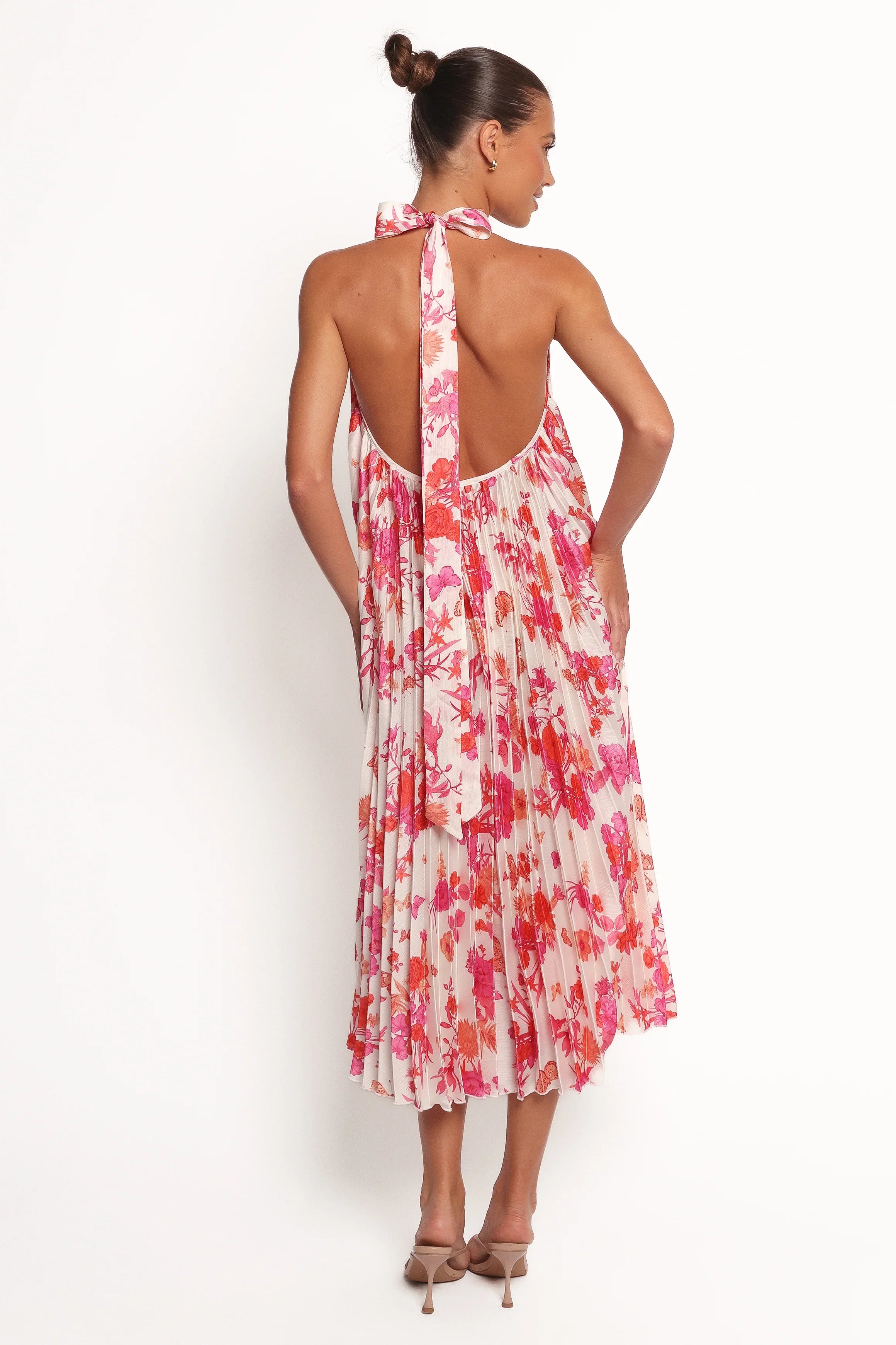 Sirmione Maxi Dress Pink Floral