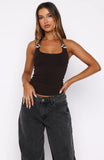 Shes Got You Halter Top Chocolate