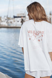 Runa Self Love Graphic Tee White