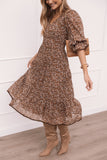 Simone Midi Dress Camel