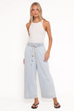 Jenni Wide Leg Pant Light Wash