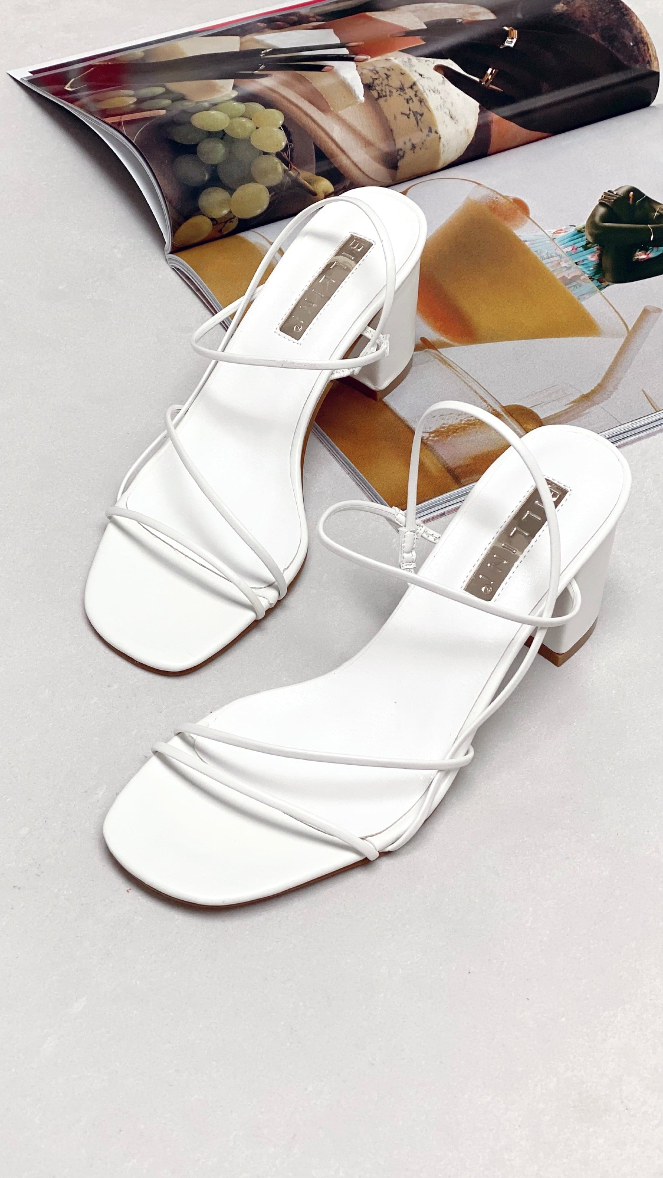 Yachi Heels White