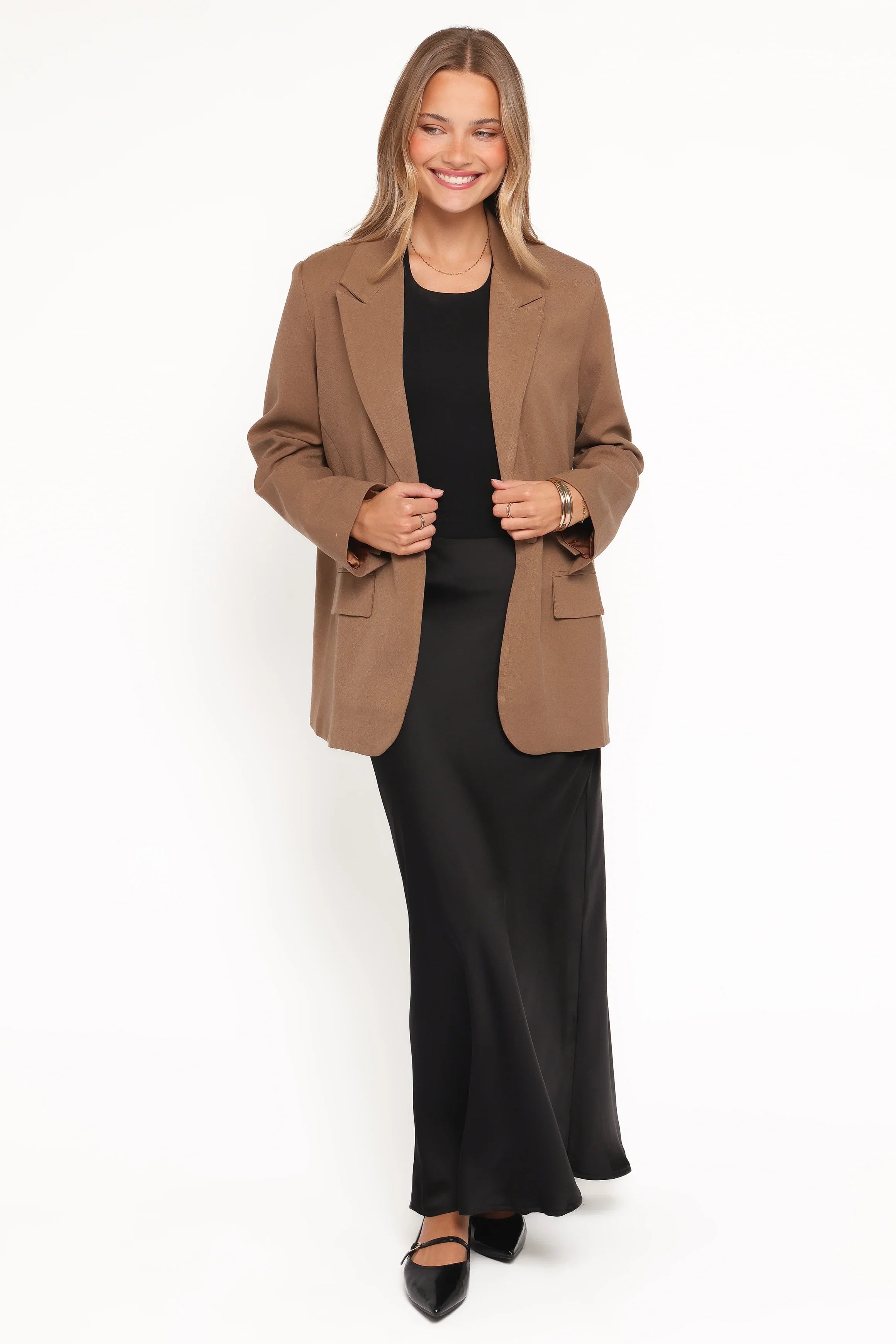 Tove Tie Back Blazer Tan