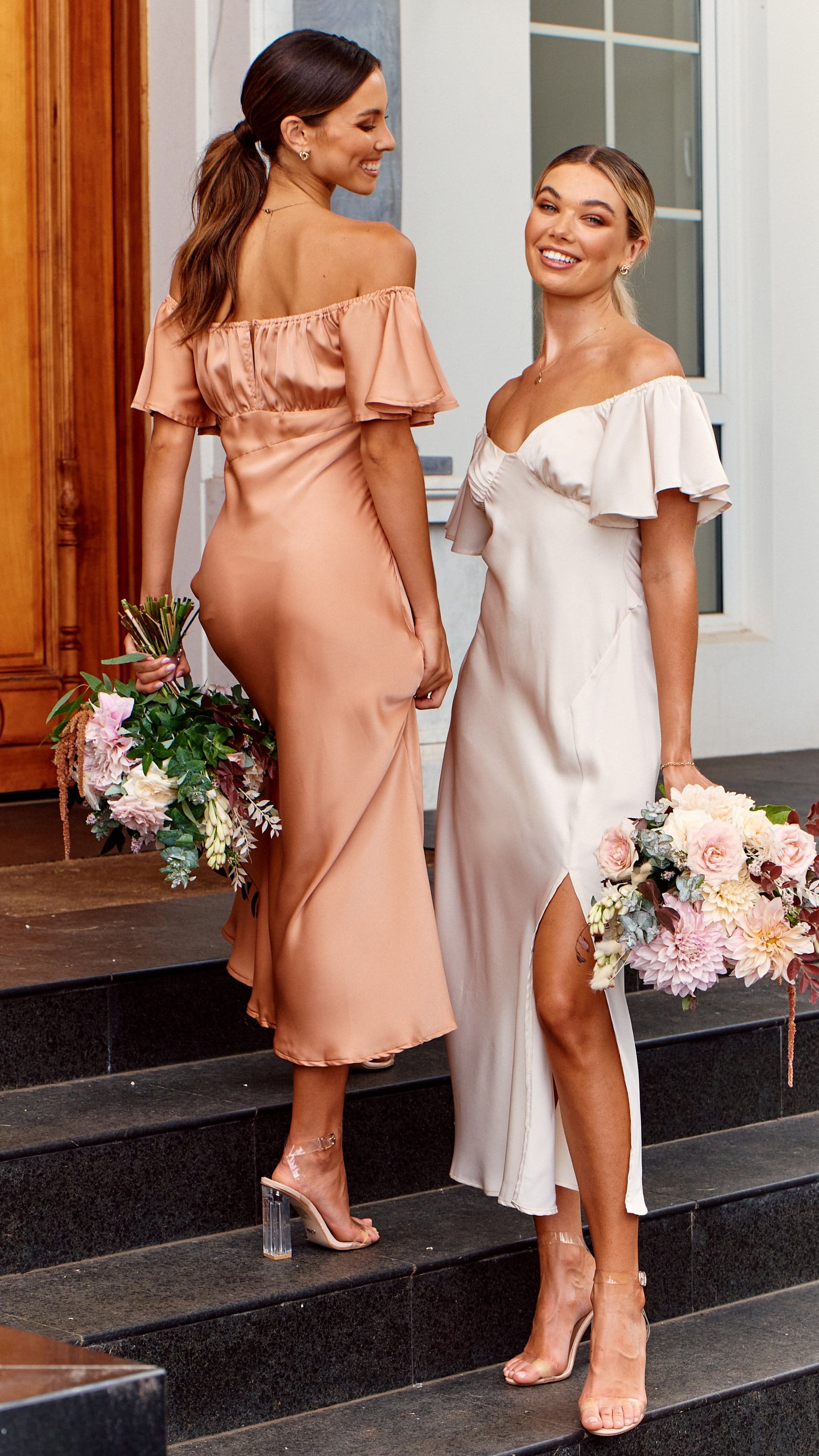 Louisa Midi Dress Ivory