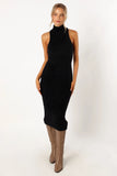 Sunni Turtleneck Midi Dress Black