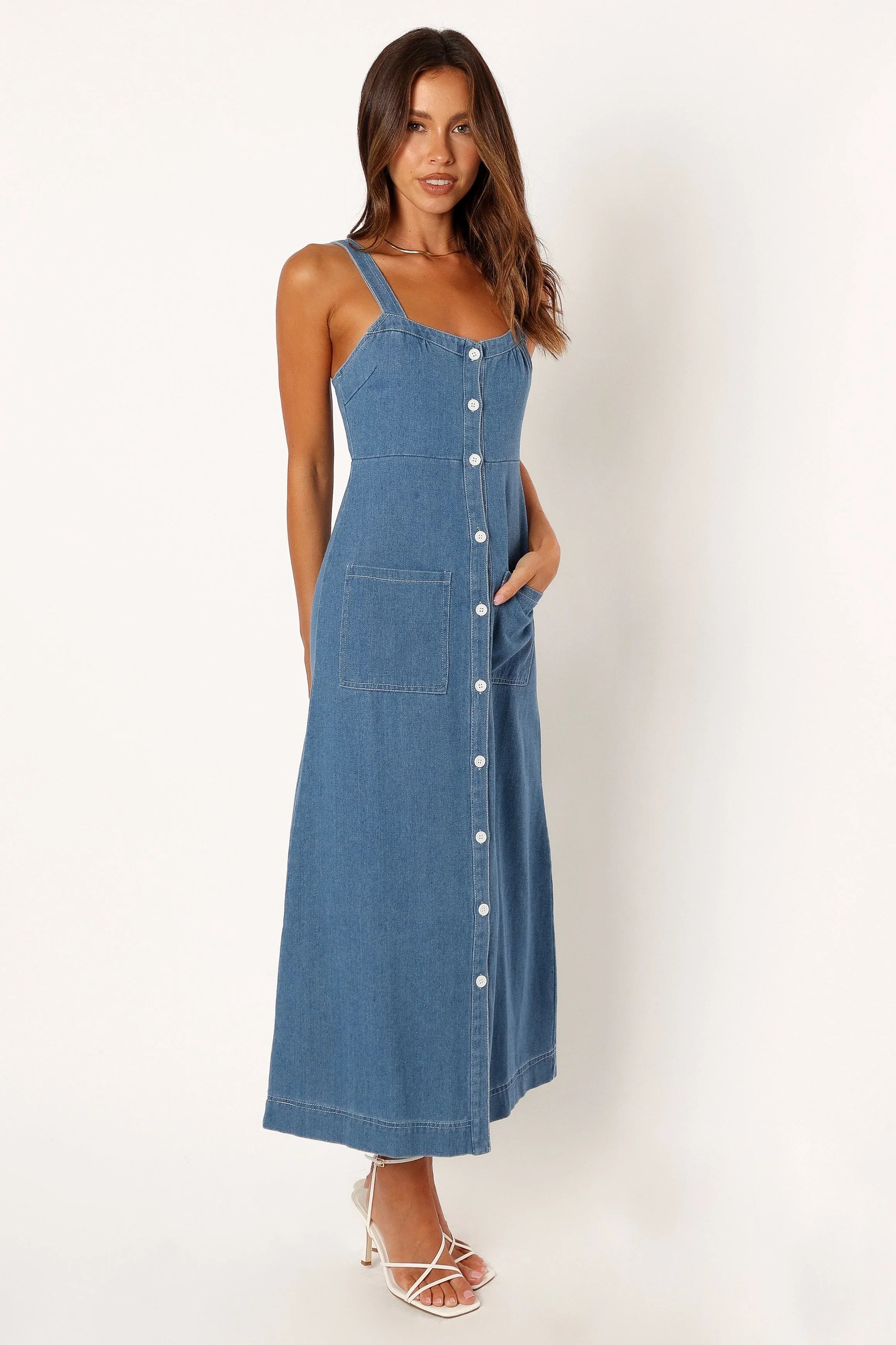 Bettie Midi Dress Denim