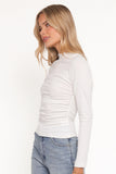 Nissa Long Sleeve Top White