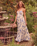 Lily Pleated Floral Maxi Dress