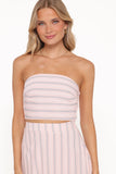 Serafina Two Piece Set Pink Blue Stripe