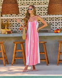 Coastline Shine Abstract Print Maxi Dress