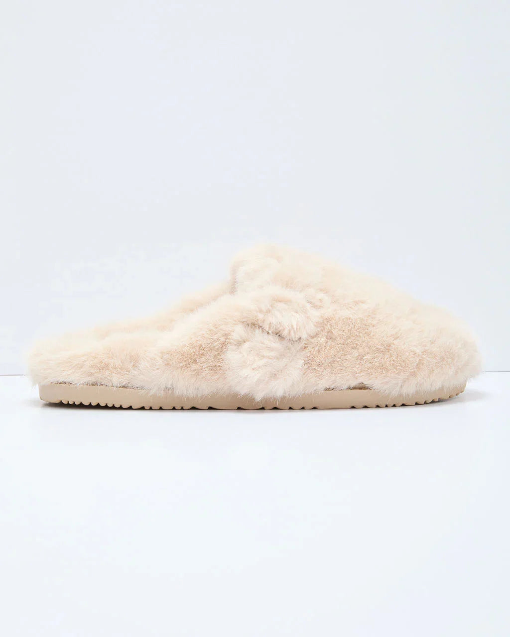 Snowfall Secrets Faux Fur Mules