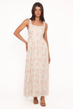 Vespa Midi Dress Peach Floral