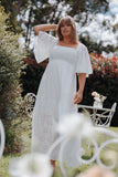 Xana Maxi Dress White Broderie