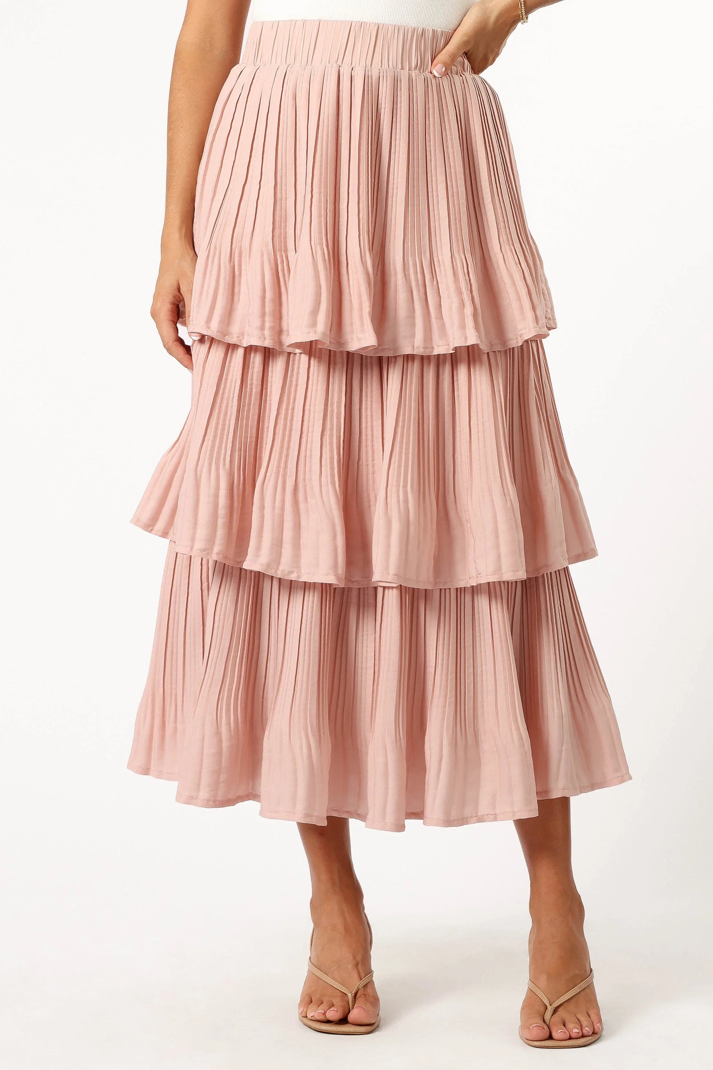 Rylan Maxi Skirt Champagne Pink