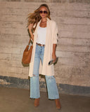 Kinglsey Open Front Long Cardigan