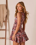 Fleur Fantasy Pleated Mini Dress