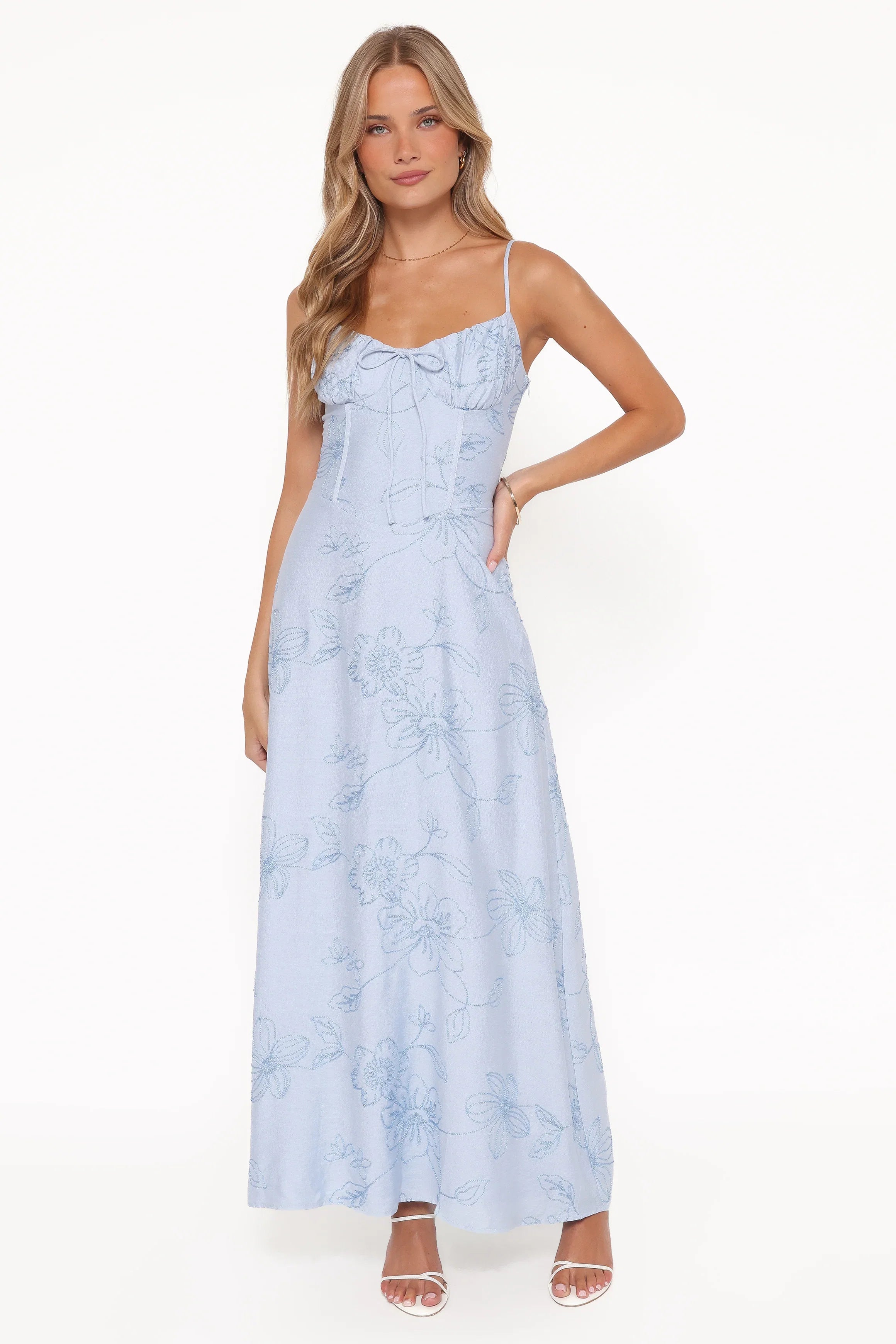 Houston Maxi Dress Blue Floral