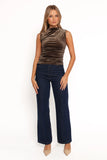 Nissa Velvet Top Olive