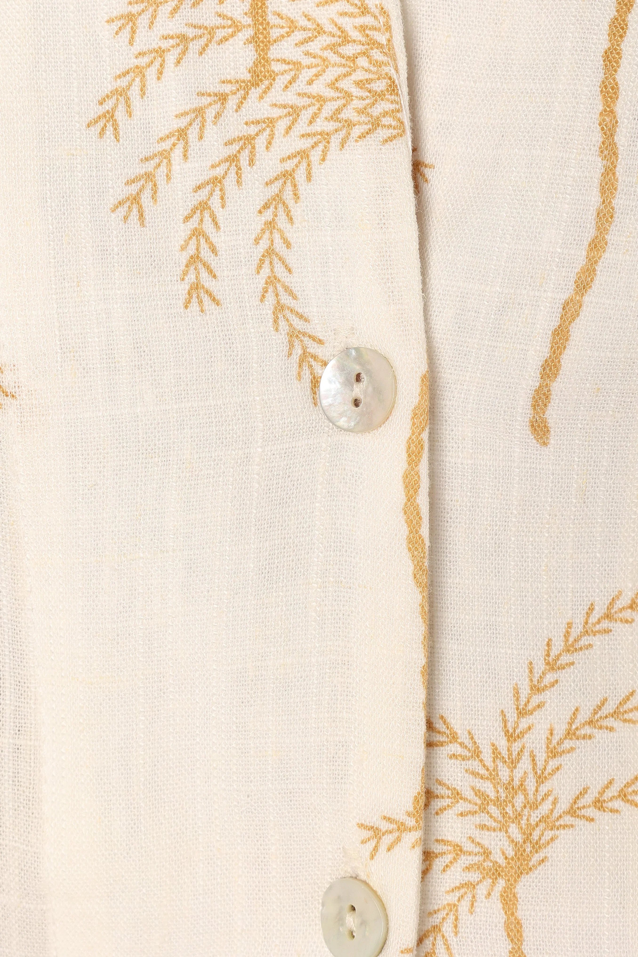Amira Short Sleeve Shirt Palm Print