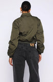 Something Forgotten Bomber Jacket Khaki