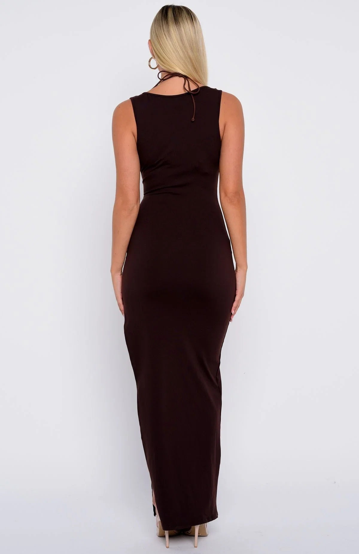Dont Want To Be Apart Maxi Dress Dark Chocolate
