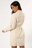 Otto Long Sleeve Mini Denim Dress Sand