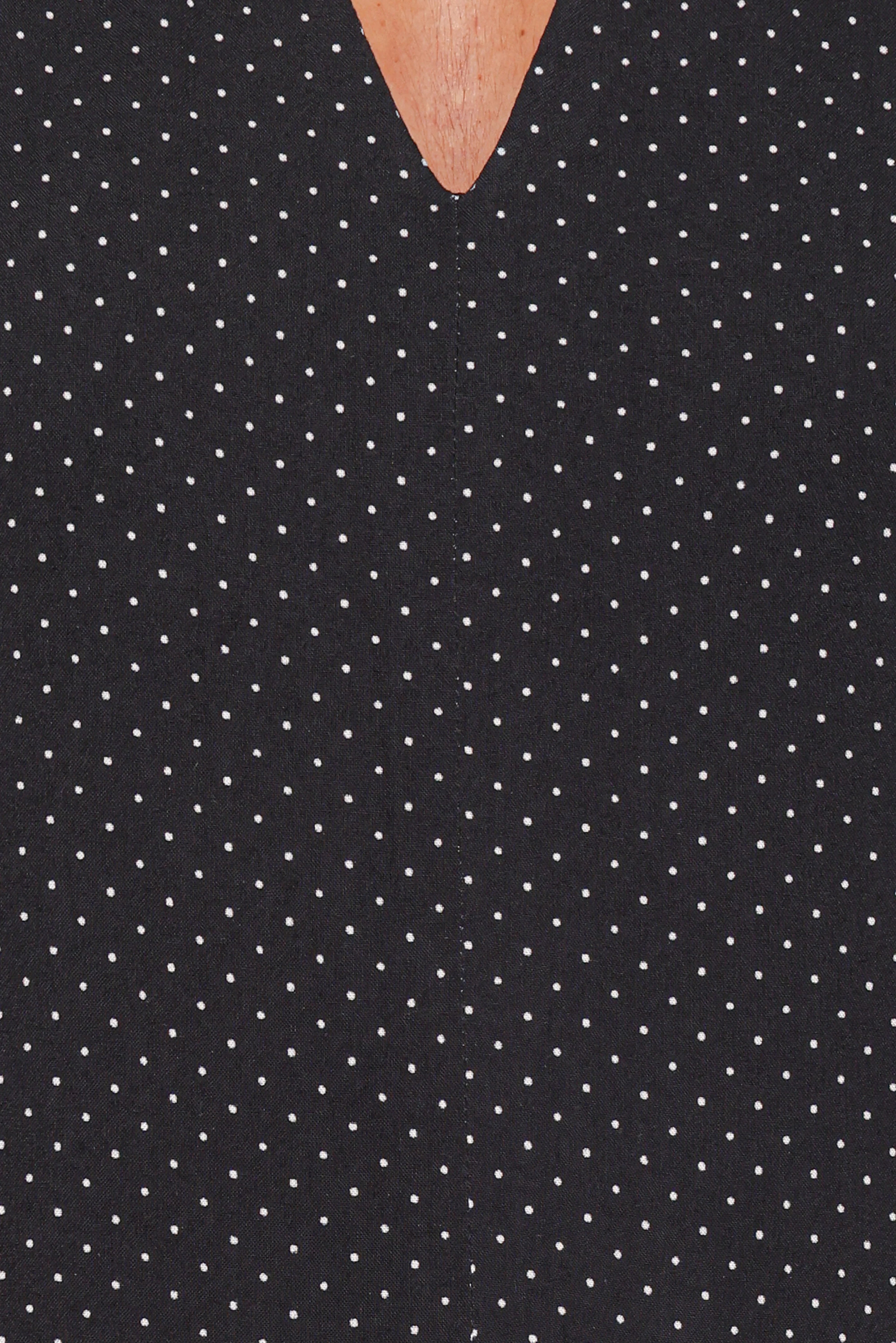 Natalie Halterneck Maxi Dress Black Polka Dot