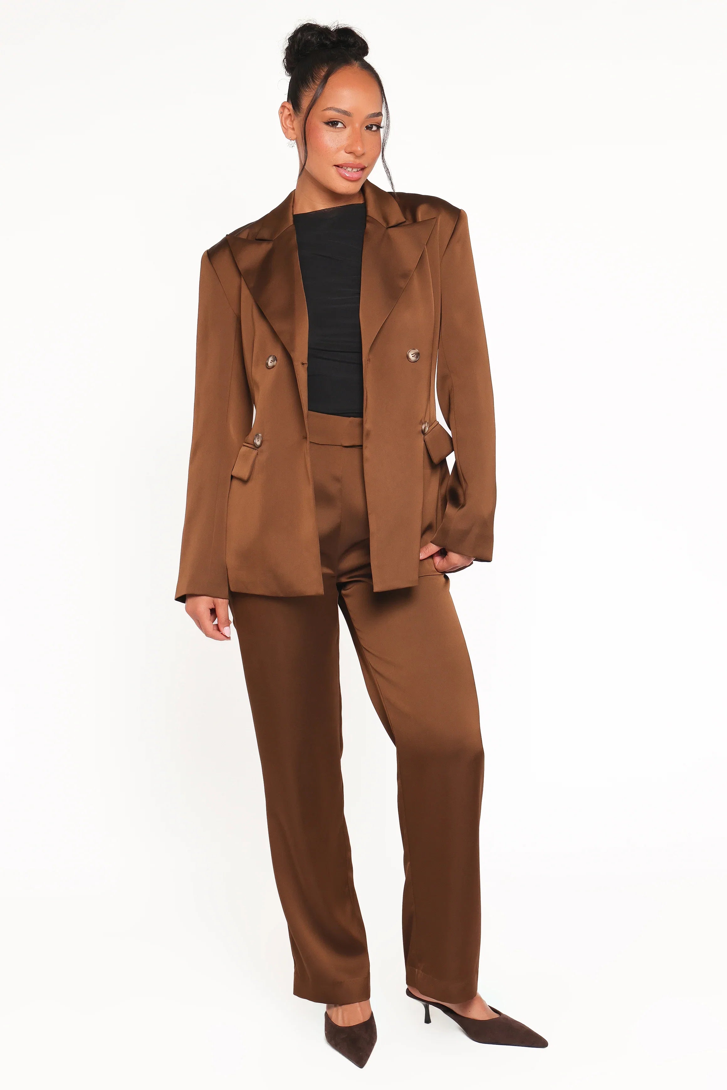 Trina Tailored Pant Brown