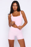Keep Up High Waisted Shorts 4 Marshmallow