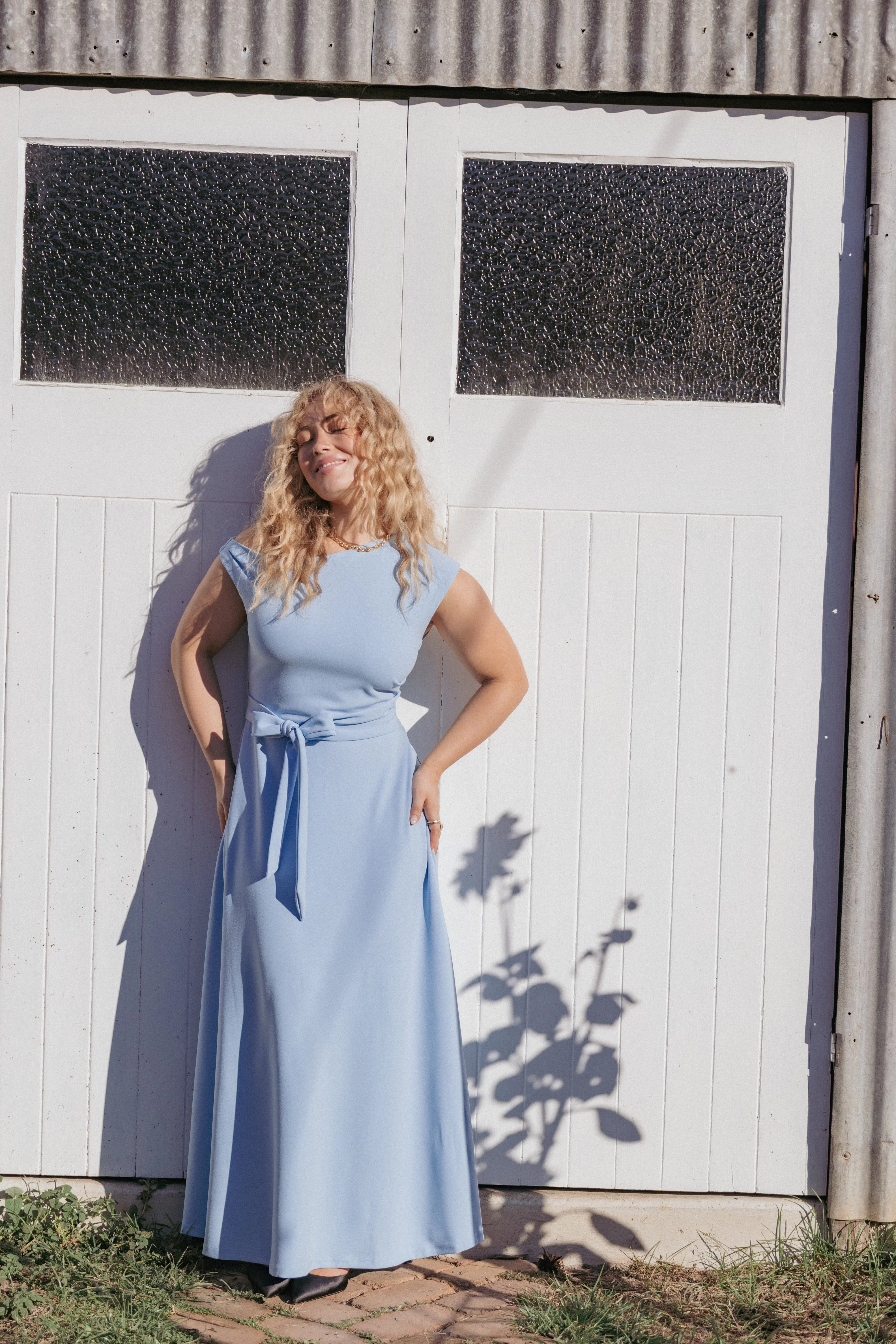 Leonie Dress Pale Blue