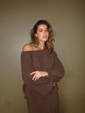 Cohen Knit Jumper Chocolate