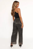 Nila Sheer Pant Black Gold