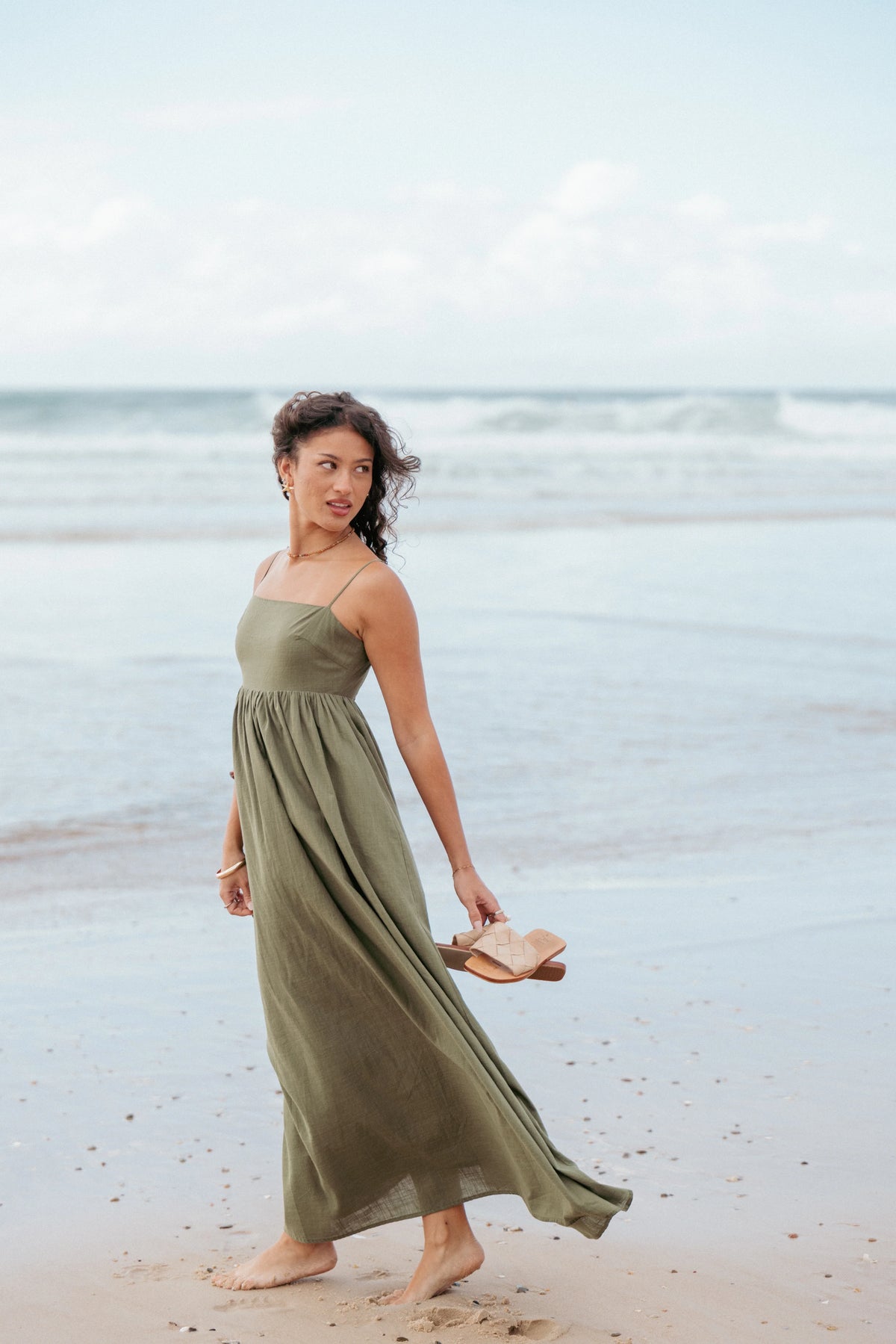 Odessa Maxi Dress Palm Green