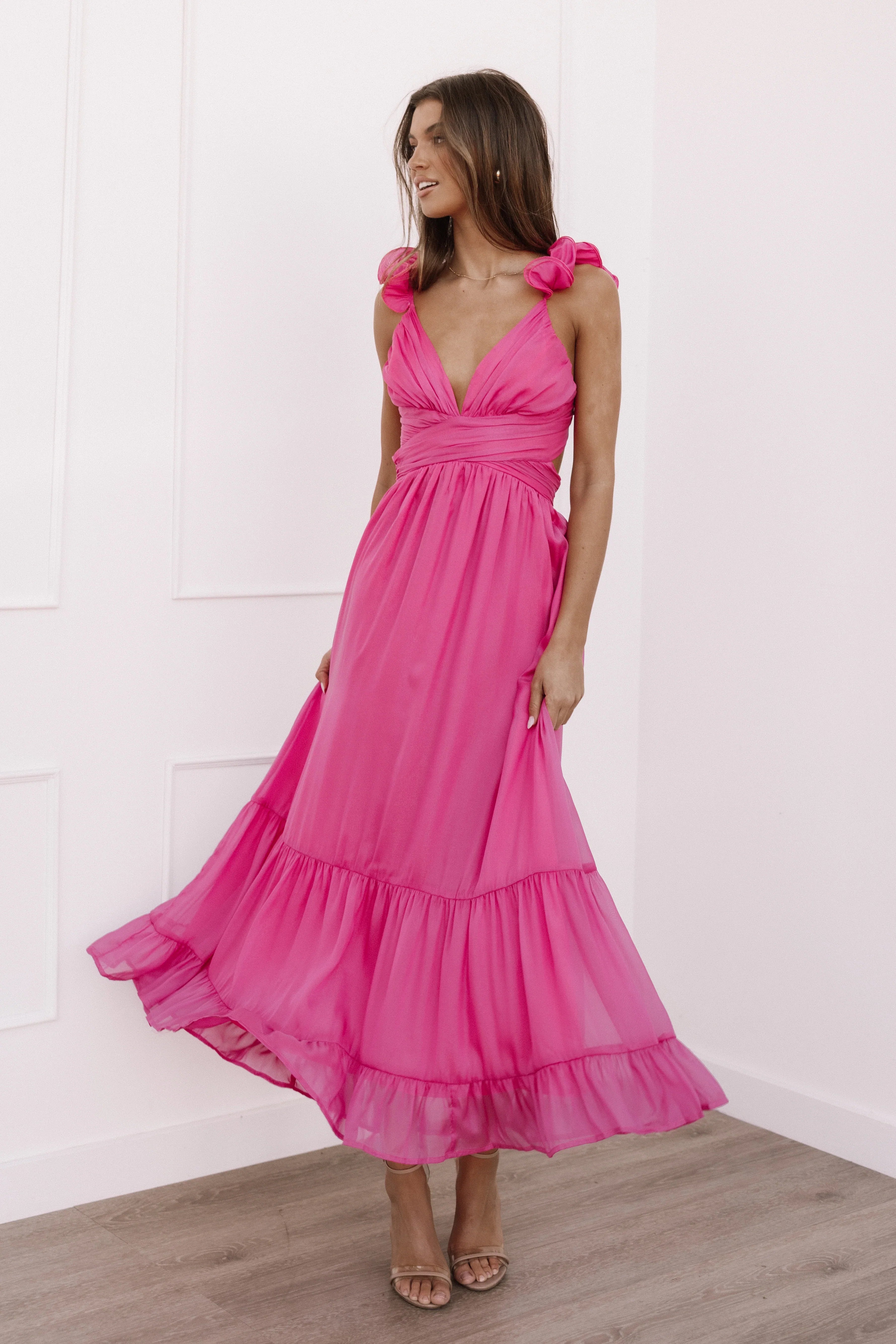 Bonito Midi Dress Berry