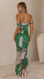 Lena Maxi Dress Green Floral