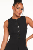Amanda Vest Top Black