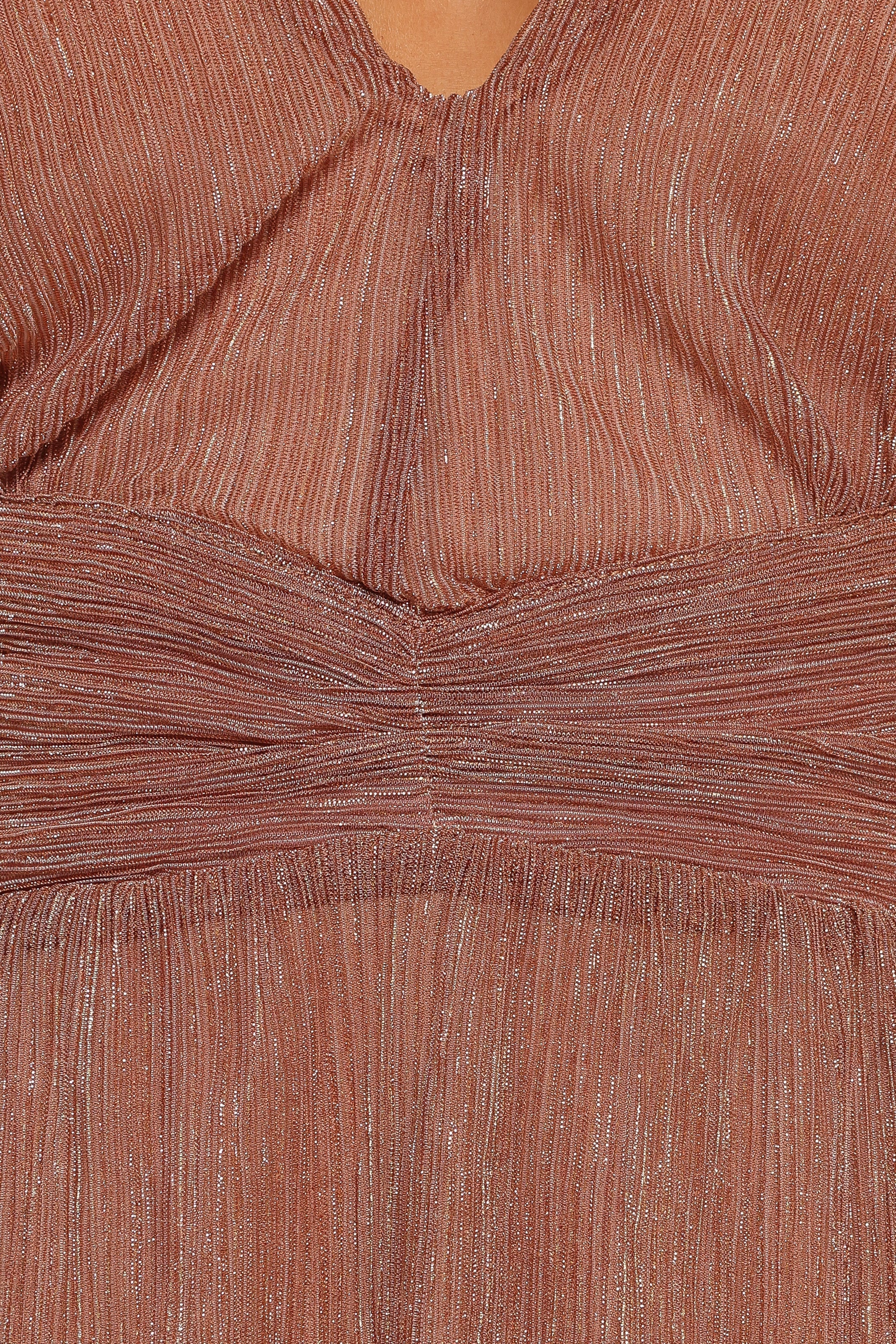 Cressida Maxi Dress Rose Gold