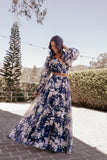 Anisa Maxi Dress Navy Floral