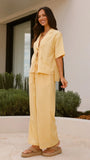 Lexi Linen Pants Baby Yellow