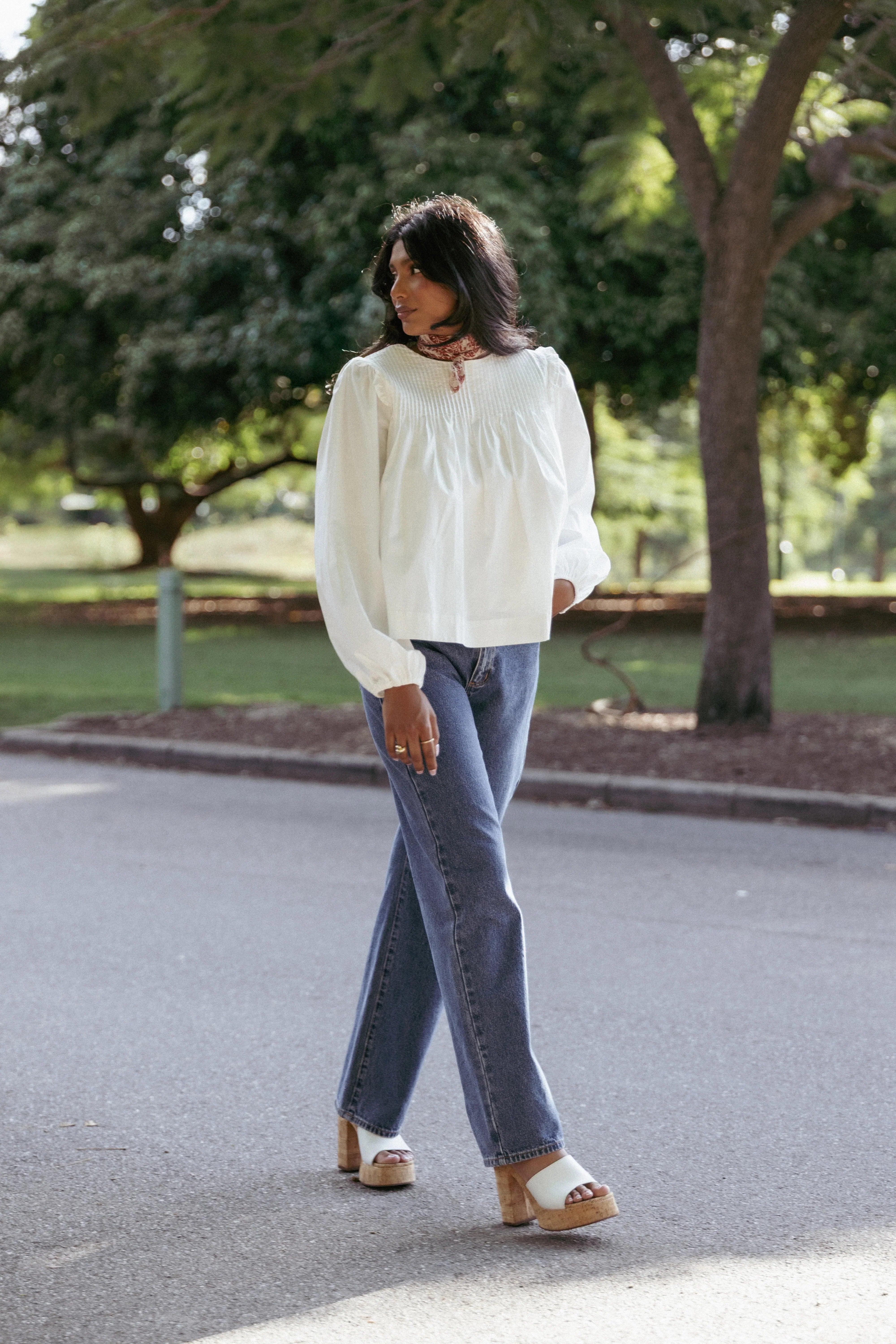 Melba Blouse White