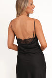 Evana Lace Maxi Dress Black
