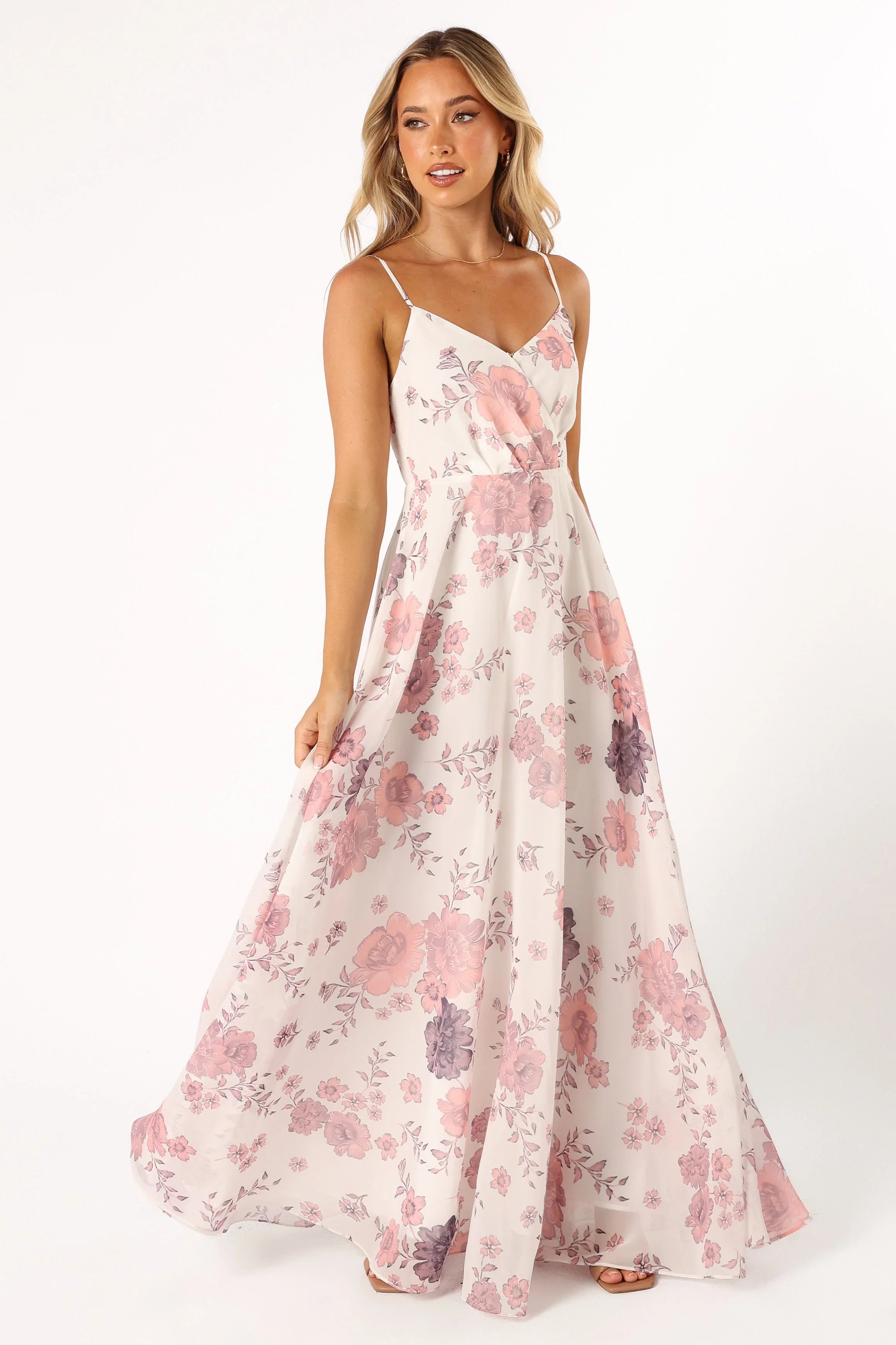 Madilyn Maxi Dress White Floral