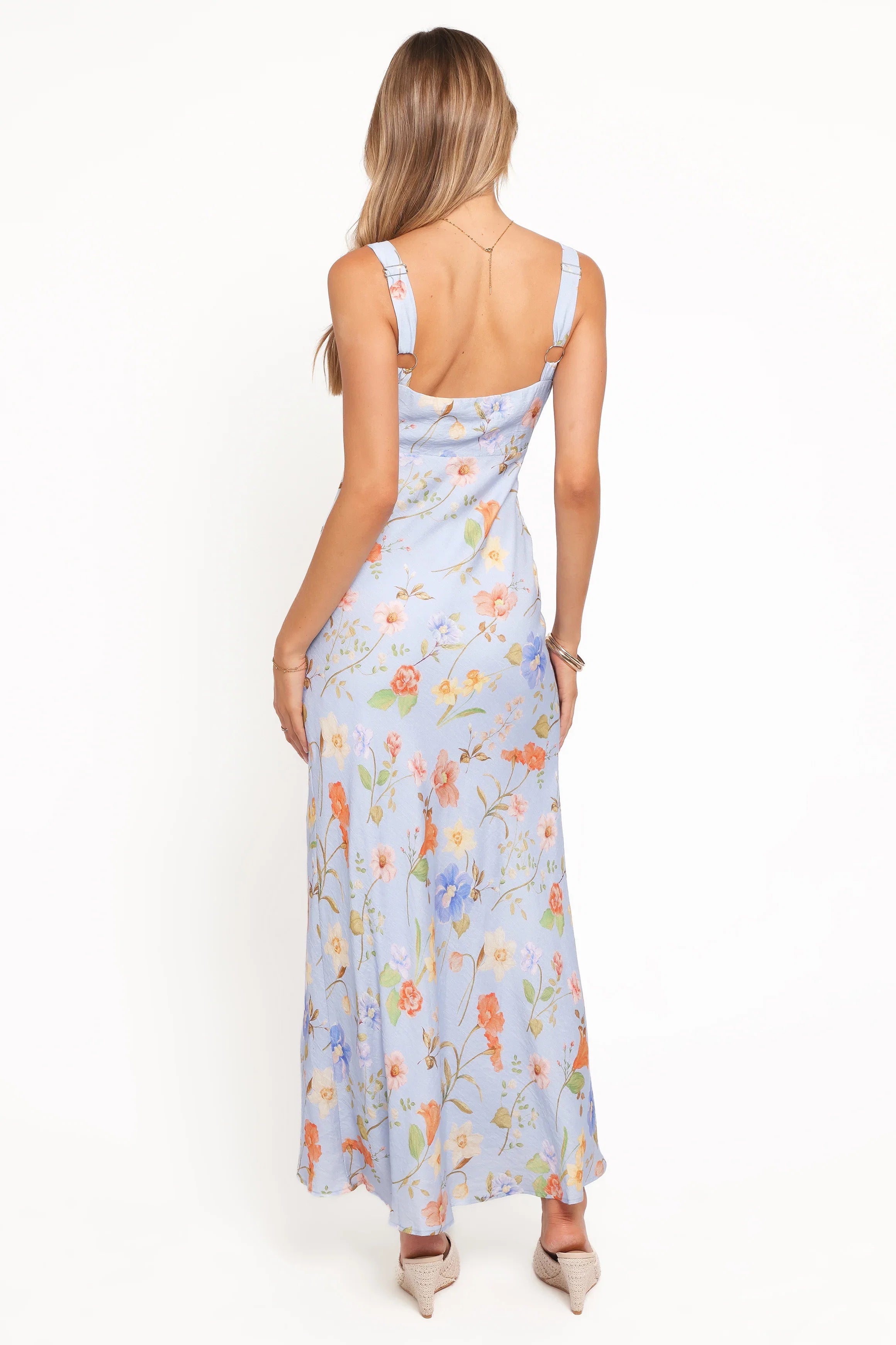 Lunaria Maxi Dress Blue Floral