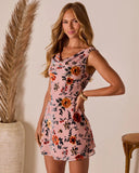 Forever Darling Cowl Neck Mini Dress