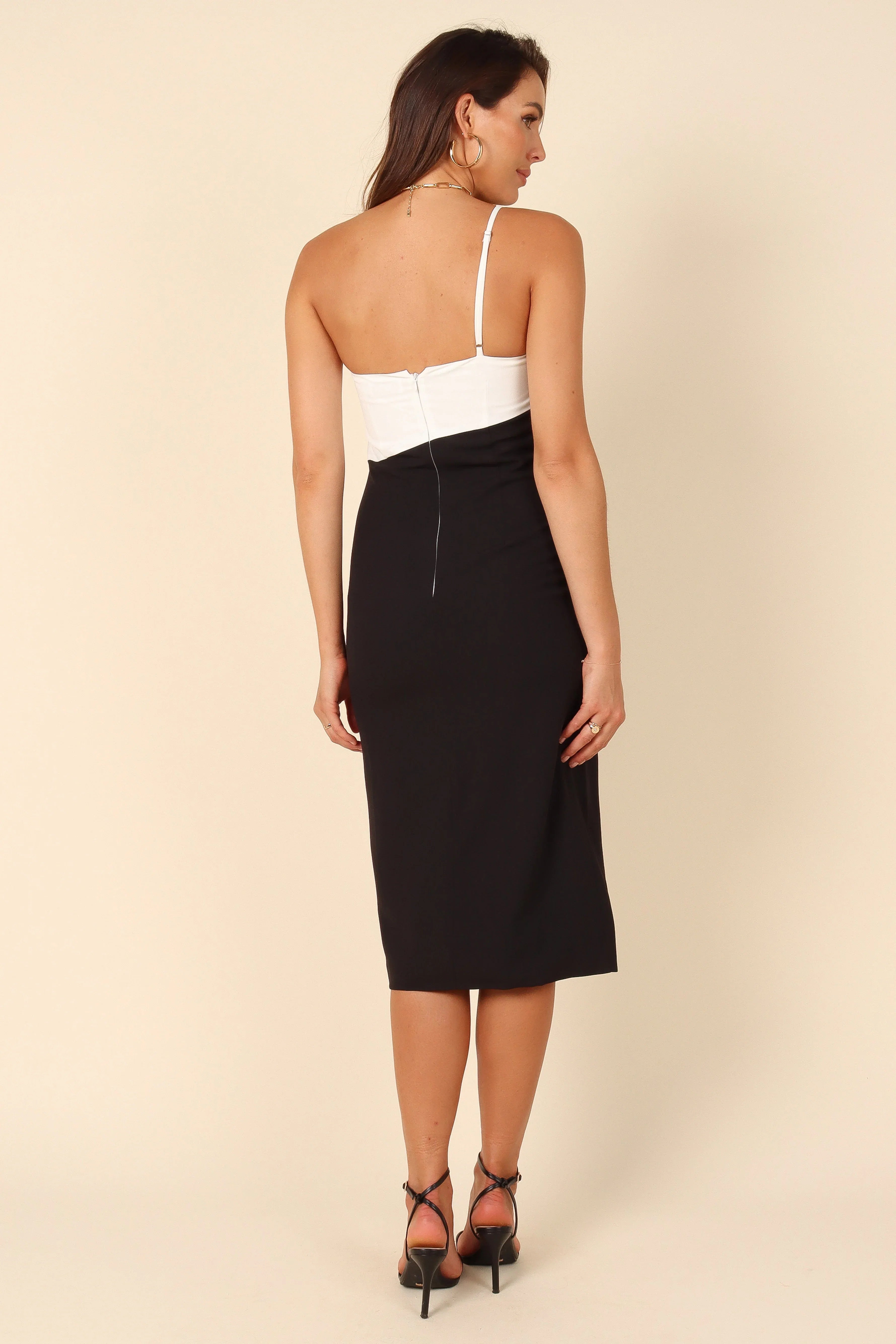 Xiomar Dress White Black