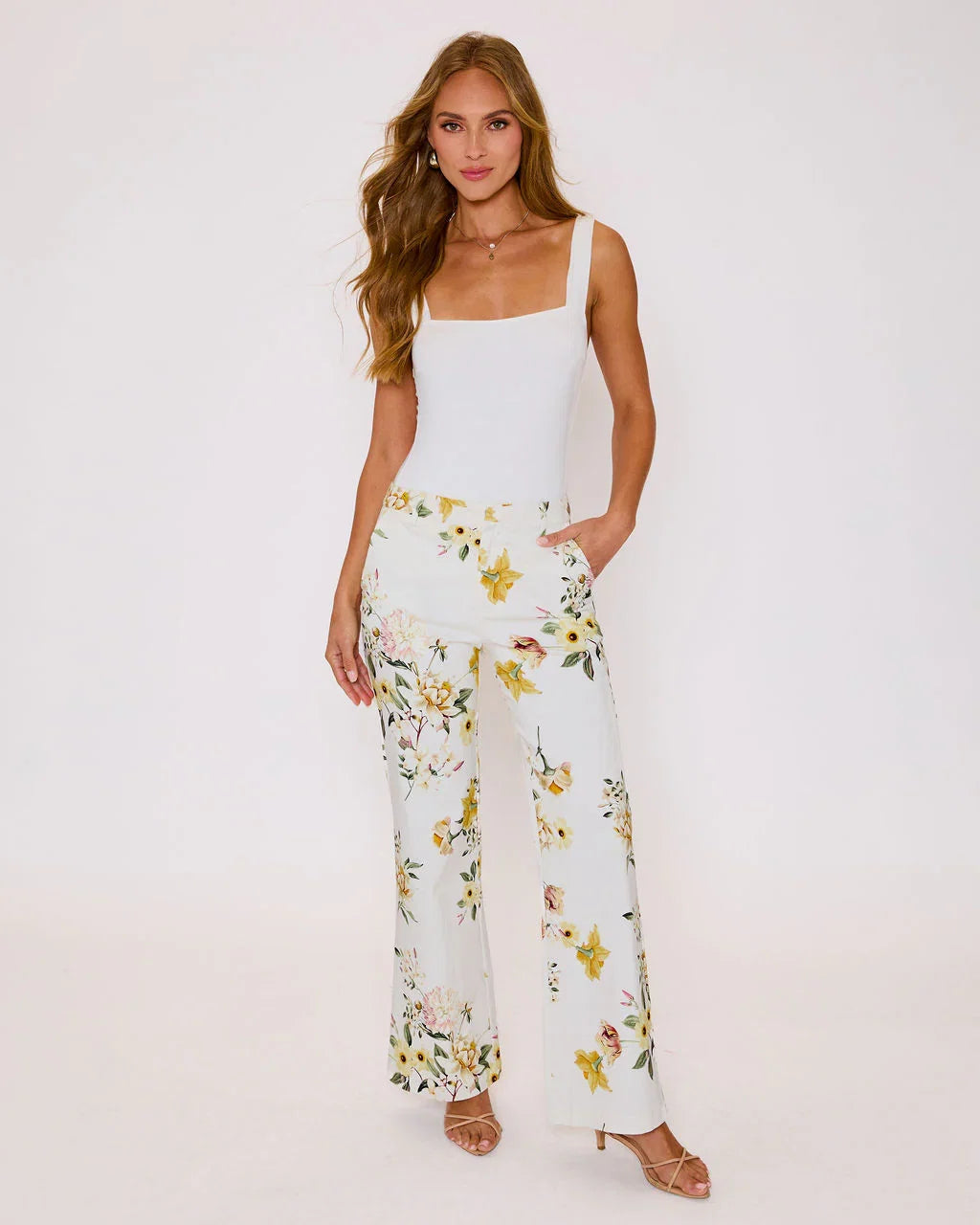 Honey Morning Floral Print Pants