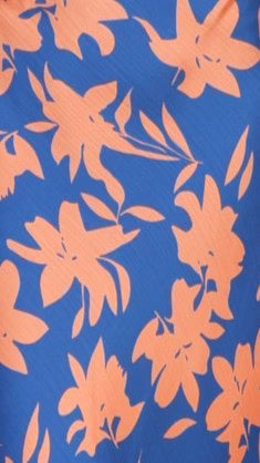 Verity One Shoulder Maxi Dress Orange Blue Floral